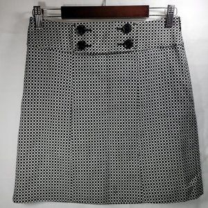 Ann Taylor Women's Size 2 Petite Black & White Skirt